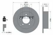 Bremsscheibe Hinterachse TEXTAR 92185803
