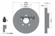 Bremsscheibe Vorderachse TEXTAR 92186905