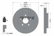 Bremsscheibe Vorderachse TEXTAR 92186905