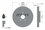 Bremsscheibe Vorderachse TEXTAR 92187005