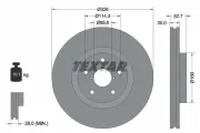 Bremsscheibe Vorderachse TEXTAR 92194303