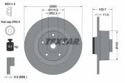 Bremsscheibe Hinterachse TEXTAR 92196103