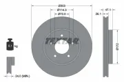 Bremsscheibe Vorderachse TEXTAR 92197703