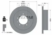 Bremsscheibe Hinterachse TEXTAR 92198503