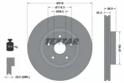 Bremsscheibe Vorderachse TEXTAR 92199203
