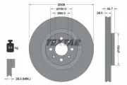 Bremsscheibe Vorderachse TEXTAR 92202203