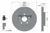 Bremsscheibe Vorderachse TEXTAR 92202403