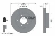 Bremsscheibe Vorderachse TEXTAR 92203003