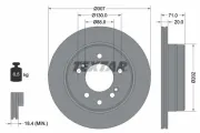 Bremsscheibe Hinterachse TEXTAR 92203103