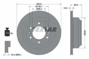 Bremsscheibe Hinterachse TEXTAR 92203900