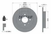 Bremsscheibe Hinterachse TEXTAR 92204000