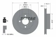 Bremsscheibe Vorderachse TEXTAR 92204100