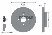 Bremsscheibe TEXTAR 92204503