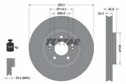 Bremsscheibe Vorderachse TEXTAR 92221700