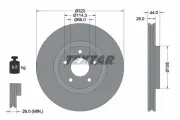 Bremsscheibe TEXTAR 92222003