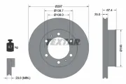 Bremsscheibe Vorderachse TEXTAR 92222600