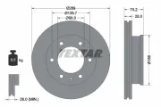 Bremsscheibe Vorderachse TEXTAR 92223000
