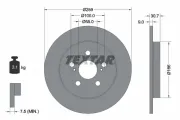 Bremsscheibe Hinterachse TEXTAR 92224003