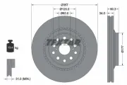 Bremsscheibe Vorderachse rechts TEXTAR 92224303