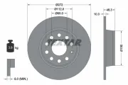 Bremsscheibe Hinterachse TEXTAR 92224903