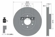 Bremsscheibe Vorderachse TEXTAR 92226200