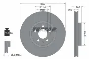 Bremsscheibe Vorderachse TEXTAR 92229305