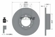 Bremsscheibe Hinterachse TEXTAR 92230503