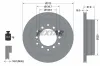 Bremsscheibe Hinterachse TEXTAR 92231003