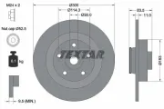 Bremsscheibe Hinterachse TEXTAR 92233103