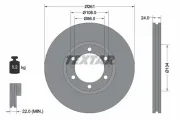 Bremsscheibe Vorderachse TEXTAR 92234700