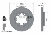 Bremsscheibe Vorderachse TEXTAR 92234900