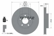 Bremsscheibe Vorderachse TEXTAR 92237703