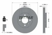 Bremsscheibe Vorderachse TEXTAR 92239403