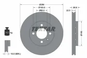 Bremsscheibe Vorderachse TEXTAR 92239403