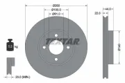 Bremsscheibe Vorderachse TEXTAR 92239903