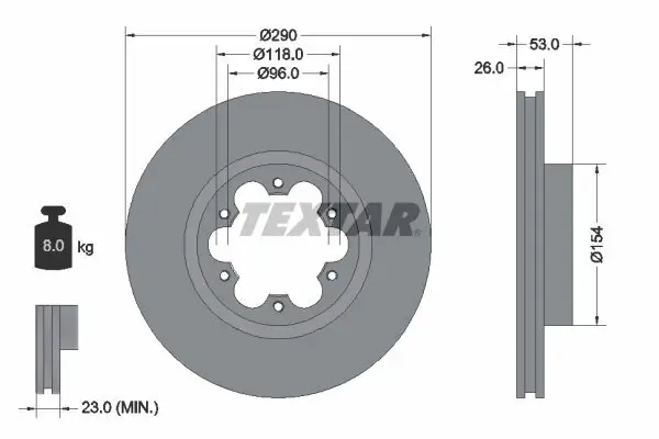 Bremsscheibe TEXTAR 93240600 Bild Bremsscheibe TEXTAR 93240600