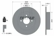 Bremsscheibe TEXTAR 92242303