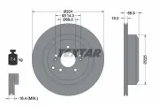 Bremsscheibe Hinterachse TEXTAR 92242603