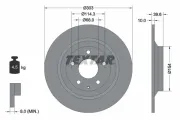 Bremsscheibe Hinterachse TEXTAR 92242703