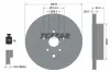Bremsscheibe Hinterachse TEXTAR 92243703