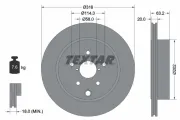 Bremsscheibe Hinterachse TEXTAR 92243703