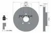 Bremsscheibe Vorderachse TEXTAR 92252503