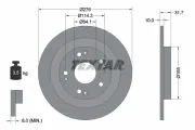 Bremsscheibe Hinterachse TEXTAR 92252603
