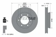 Bremsscheibe Vorderachse TEXTAR 92253403