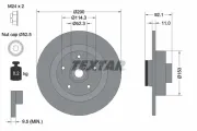 Bremsscheibe Hinterachse TEXTAR 92254103