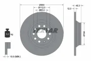 Bremsscheibe Hinterachse TEXTAR 92255403