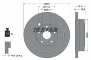 Bremsscheibe Hinterachse TEXTAR 92255903