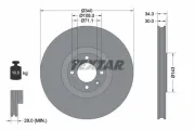Bremsscheibe Vorderachse TEXTAR 92256903