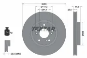 Bremsscheibe Vorderachse TEXTAR 92257303