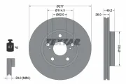 Bremsscheibe Vorderachse TEXTAR 92257703